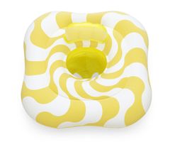 Bestway Bestway 32298 Swim Safer Comfort Plush kvadratni sedež za plavanje, rumene valove, 76 cm x 76 cm