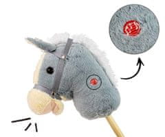 MILLY MALLY Milly Mally Hobby Horse na palici, siva