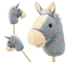 MILLY MALLY Milly Mally Hobby Horse na palici, siva