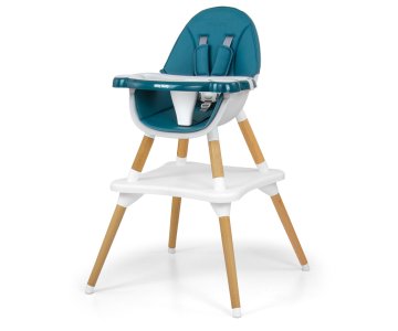 MILLY MALLY Malmo temno zelena visoka stolica 2 v 1
