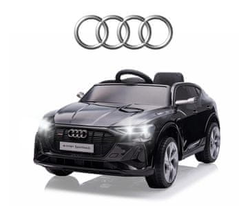 MILLY MALLY Milly Mally Audi E-Tron Sportback 4x4 Črno vozilo na baterijski pogon