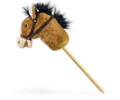 MILLY MALLY Milly Mally Hobby Horse na palici, svetlo rjava