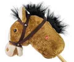 MILLY MALLY Milly Mally Hobby Horse na palici, svetlo rjava