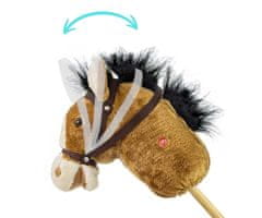 MILLY MALLY Milly Mally Hobby Horse na palici, svetlo rjava