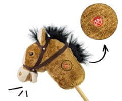 MILLY MALLY Milly Mally Hobby Horse na palici, svetlo rjava