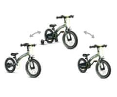 Qplay Otroško kolo Qplay - Miniby 14-palčno kolo za ravnotežje, sivo