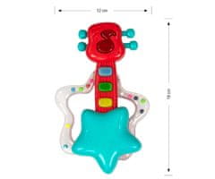 shumee Glasbena ropotuljasta kitara - Rock star - 0699 RDEČA