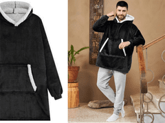 CoZy CoZy Pulover in odeja z rokavi v enem - Črna