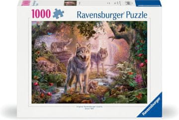 Ravensburger Volčja družina sestavljanka, 1000 delov