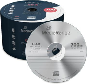 MediaRange Cd-r 700 mb 1/50 tortica mr207