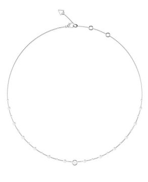 Guess Očarljiva drobna biserna ogrlica JUBN05515JWRHT/U