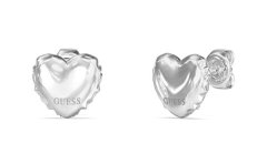 Guess Romantični uhani s srcem Iconique JUBE05543JWRHT/U