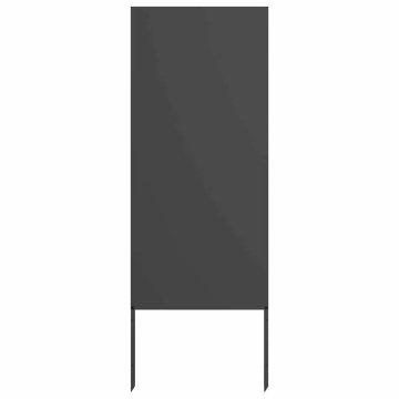 Vidaxl Zaslon za zasebnost v vrtu Črna 50 x 140 cm Mnogi jeklo