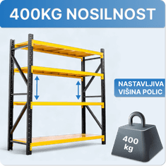 Polični regal, 105 cm