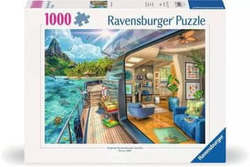 Ravensburger Potovanje na tropski otok sestavljanka, 1000 delov