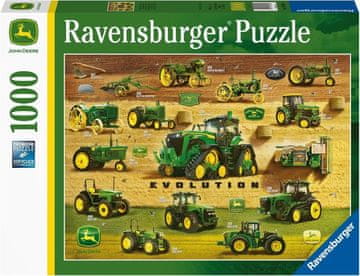 Ravensburger John Deere prej in potem sestavljanka, 1000 delov