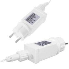 Springos novoletna LED zavesa 300 LED večbarve + hladno bela FLASH 12 + 2,5m