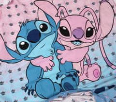 Disney Stitch in Angel DISNEY Komplet modre in roza posteljnine 135x200 cm 135x200 cm