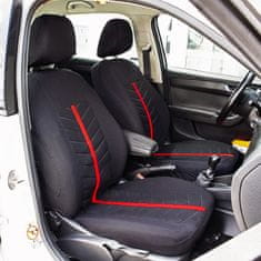 Cappa Prevleke za avtosedeže CHARLES črna/rdeča 2 kom