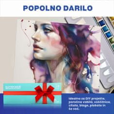 ANTEK ART Akvarelne barve - 24 bleščečih barv umetniške kakovosti