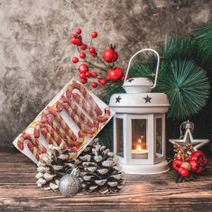 Flamenco Mystique Vstopna dekoracija, lizike rdeče, 10 kosov, višina 6,5 cm, teža 20 g