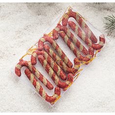 Flamenco Mystique Vstopna dekoracija, lizike rdeče, 10 kosov, višina 6,5 cm, teža 20 g