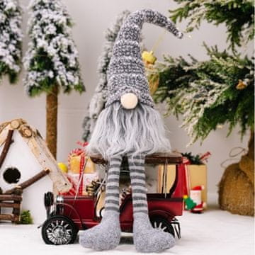 Flamenco Mystique Veseli božični škrat z napenjalnimi nogami iz pliša