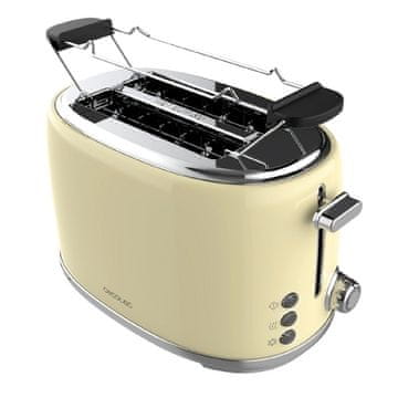 Cecotec Toaster Cecotec Toast&Taste 1000 Retro Double 980 W Rumena