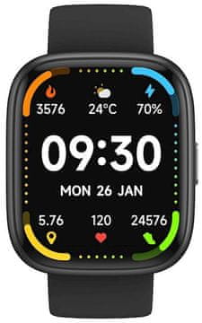 MaxCom Ecowatch 6 pametna ura, črna