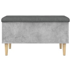 Vidaxl Klop za shranjevanje betonska siva 82x42x46 cm inženirski les
