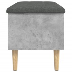 Vidaxl Klop za shranjevanje betonska siva 82x42x46 cm inženirski les