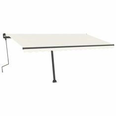 Vidaxl Komplet stebričkov za tendo antraciten 450x245 cm železo