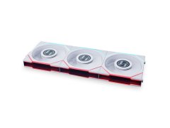 Lian Li Ventilator za ohišje UNI FAN TL LCD 120, ARGB, PWM, 120mm, 3 Pack + Controller, bel