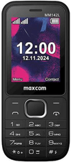 MaxCom MM142L telefon, črn