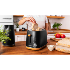 Cecotec Toaster TrendyToast 9000 Black Woody