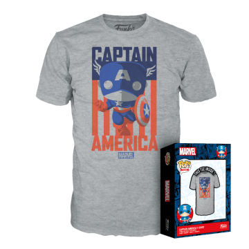Funko POP! TEE: MARVEL - CAPTAIN AMERICA