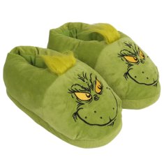 sarcia.eu Grinch Zelene TOPLI unisex copate, NEZDELJIVI, božične copate za dom 41-42 EU