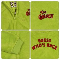 sarcia.eu Grinch flis enodelne pižame z zadrgo, praznične, onesie, tople moške pižame s kapuco L-XL