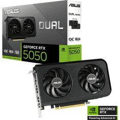 ASUS Grafična kartica Dual GeForce RTX 5050 OC, 8GB GDDR6, PCI-E 5.0 DUAL-RTX5050-O8G