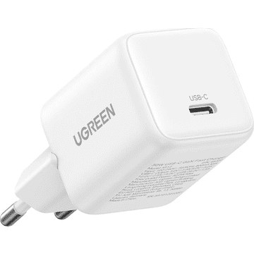 Ugreen 30W USB-C GaN hitri polnilec - bel