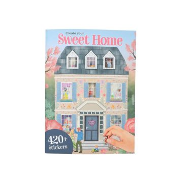 Kreativní sešit "Vytvoř si svůj vysněný domov", 420+ samolepek