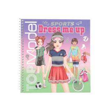 Top Model Sportovní kreativní sešit se samolepkami , Bloček se samolepkami, Lexy + Miju + Marc