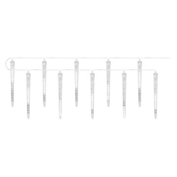 Emos LED božična girlanda – 10x ledena sveča, 3,6 m, zunanja in notranja, hladna bela