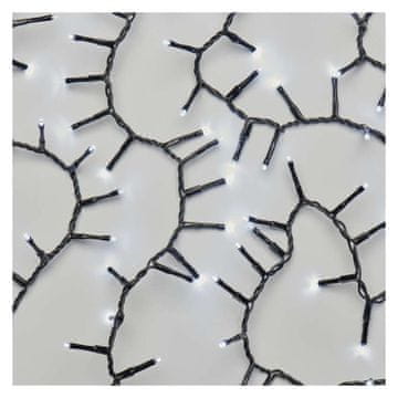 Emos LED božična veriga – jež, 12 m, zunanja in notranja, hladna bela, časovnik