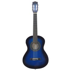 Vidaxl Klasična kitara za začetnike in otroke modra 1/2 34"