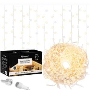 Springos novoletna zavesa 300 LED 3000+6500K FLASH 8 funkcij 12+2,5m