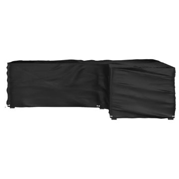 Vidaxl Prevleka za vrtno pohištvo L oblike 16 obročkov 250x250x70 cm