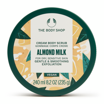The Body Shop Piling za telo z mandljevim mlekom 240 ml