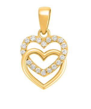 Brilio Zlati obesek Povezana srca 14/673.141ZIR