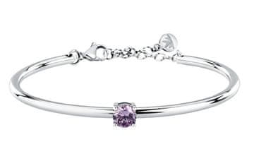 Morellato Masivna ženska zapestnica z vijoličnim cirkonom Cerchi SAKM95